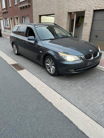 Bmw 525d  m57 lichte vracht, Autos, Cuir, Argent ou Gris, 2 places, Noir
