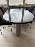 Granieten tafel met metalen onderstel., Ophalen, Zo goed als nieuw