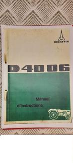 Tracteur Deutz D 4006 manuel d'instructions en français, Enlèvement