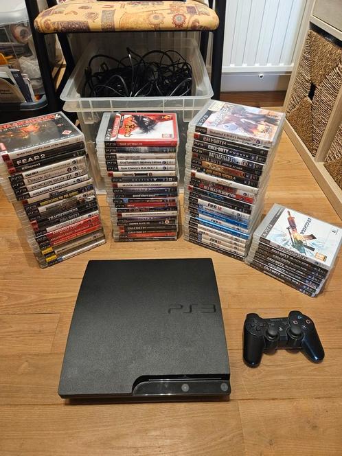 Playstation 3 + games apart uitkiezen, Games en Spelcomputers, Spelcomputers | Sony PlayStation 3, Zo goed als nieuw, Slim, Ophalen of Verzenden
