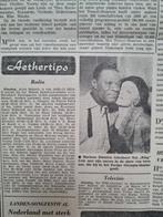 Marlene Dietrich feliciteert Nat King Cole (krant 1960), Collections, Revues, Journaux & Coupures, Envoi, Coupure(s)