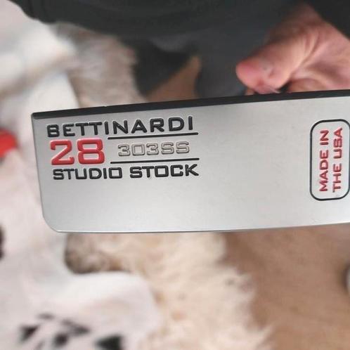 Golf Putter 33" BETTINARDI Studio Stock 28 Superstroke 2.0, Sports & Fitness, Golf, Comme neuf, Callaway, Enlèvement ou Envoi