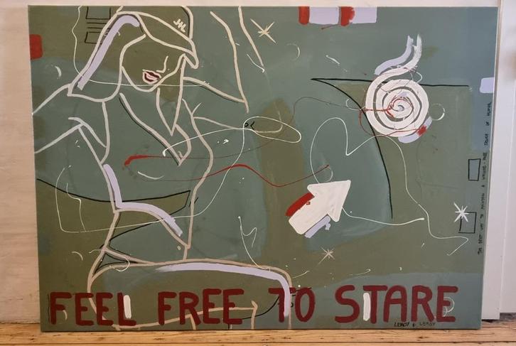 Schilderij Leroy Brothers - 1997 - handgesigneerd, Antiek en Kunst, Kunst | Schilderijen | Modern, Ophalen of Verzenden