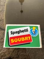 Autocollant Spaghetti Soubry Roulers, Collections, Comme neuf, Enlèvement ou Envoi