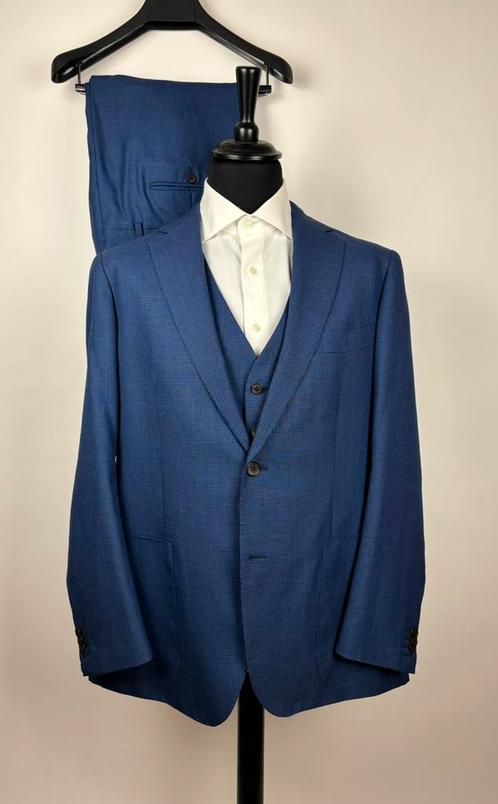 Super mooi 3 delig suitsupply pak, Vêtements | Hommes, Costumes & Vestes, Comme neuf, Taille 56/58 (XL), Bleu, Enlèvement ou Envoi