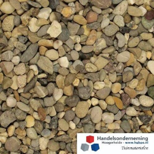 Morane grind ronde antraciet bruin grijs wit siergrind tuin, Tuin en Terras, Grind, Keien en Split, Nieuw, Grind, Multi, Verzenden