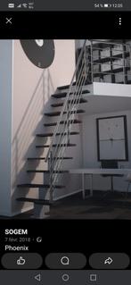 Escalier gain de place marque sogem, Doe-het-zelf en Bouw, Ladders en Trappen, Ophalen, Zo goed als nieuw, Trap