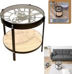 Table basse ronde avec horloge | LIVRAISON GRATUITE, Neuf, HOME DECO FACTORY, -, -