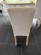 Lot 6 chaises IKEA, Maison & Meubles, Chaises, Enlèvement, Blanc, Tissus, Cinq, Six Chaises ou plus