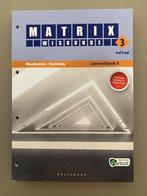 Wiskunde matrix 3 4 of 5 uur Meetkunde-statistiek leerwerkbo, Boeken, Ophalen, ASO, Wiskunde A, Nieuw