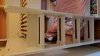stapelbed + lattebodems schabbekast & grote laden, Huis en Inrichting, Slaapkamer | Bedden, Ophalen, Zo goed als nieuw