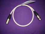 0,75 meter Audiokabel met fiche XLR male / XLR female., Muziek en Instrumenten, Kabels en Stekkers, Ophalen of Verzenden, Gebruikt