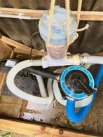 pomp met zandfilter (te koop) en chloordispenser (gratis), Ophalen, Gebruikt, Zwembadpomp