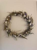 Bloemenkrans van eigen kweek droogbloemen, Huis en Inrichting, Woonaccessoires | Kransen, Ophalen, Nieuw
