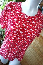 leuk vintage dressing rood/wit T-shirt, Vintage Dressing, Maat 46/48 (XL) of groter, Ophalen of Verzenden, Gedragen