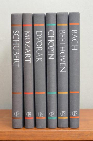 6 BOEKEN GOTTMER COMPONISTENSERIE/J. VAN LEEUWEN/5 € P.B. beschikbaar voor biedingen