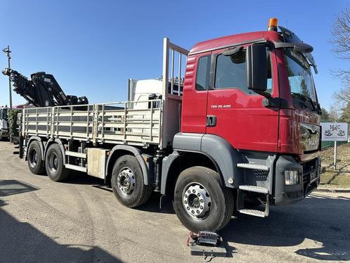 MAN TGS 35.420 8x4 + CRANE HIAB X-HIPRO 302 EP-5 - 192.000km, Auto's, Vrachtwagens, Bedrijf, Te koop, ABS, Elektrische buitenspiegels