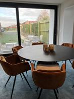 Ronde eettafel 6 personen, Huis en Inrichting, Tafels | Eettafels, Ophalen, Rond, Zo goed als nieuw, Vijf personen of meer