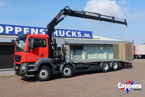 MAN TGS 35.360 8x2 Euro 6 Oprijwagen + Hiab 228 E 3 kraan., Auto's, Vrachtwagens, Bedrijf, Cruise Control, MAN, Diesel, Automaat