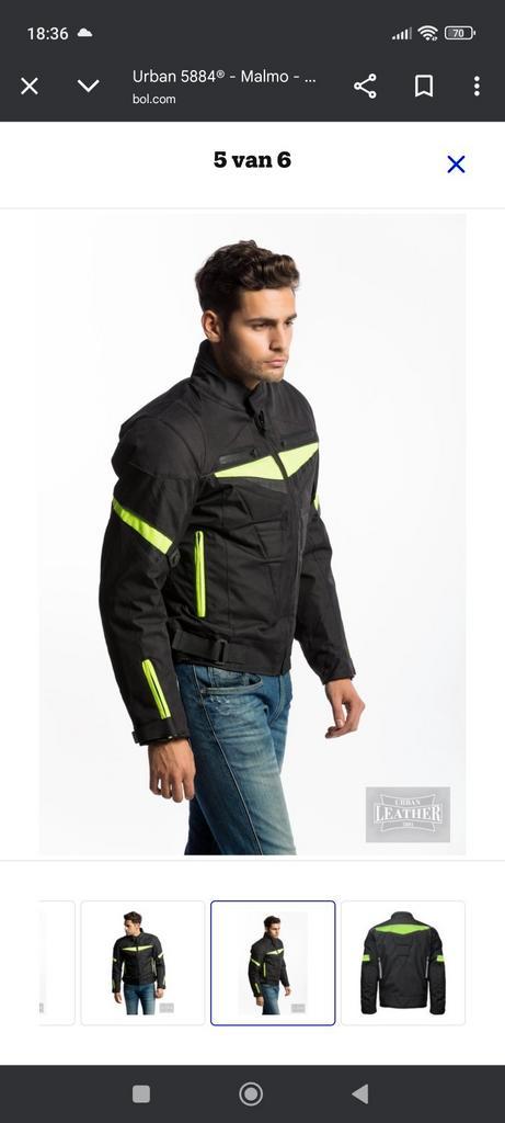 Malmo urban 5884 motorjas, Motoren, Kleding | Motorkleding, Heren, Nieuw zonder kaartje, Ophalen of Verzenden