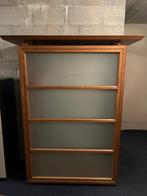 vitrine, Huis en Inrichting, Ophalen, 100 tot 150 cm, Glas, Zo goed als nieuw