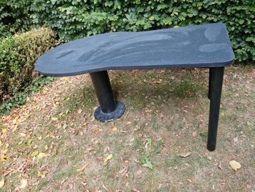 Table noire avec 4 chaises, Autres essences de bois, Quatre personnes, 50 à 100 cm, Enlèvement