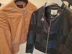 lederlook korte vestje camel en zwart, Kleding | Dames, Zwart, Ikks, Jasje, Gedragen
