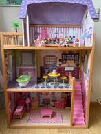 KidKraft Kayla 65092 houten poppenhuis incl toebehoren, Ophalen, Zo goed als nieuw, Poppenhuis