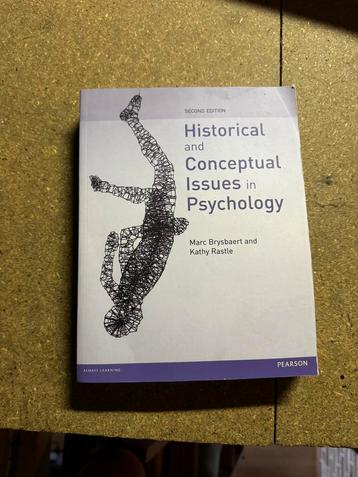 Boek: historical and conceptual issues in psychology