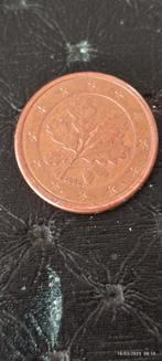 Un centime d'euro Allemagne avec la lettre J 2002 1500€, Ophalen of Verzenden, Duitsland, 1 cent
