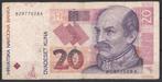 KROATIE  20 KUNA 2012, Postzegels en Munten, Ophalen of Verzenden, Overige landen, Los biljet