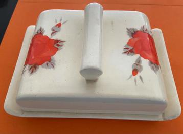 Schitterende ART DECO BOTERSCHOTEL Bloemenpatroon - jaren 30 beschikbaar voor biedingen