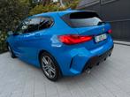 BMW118i/FULL PACK M/FULL OPTIONS/HISTORIQUE BMW/1MAIN, 1 Reeks, Blauw, Leder en Stof, 5 zetels