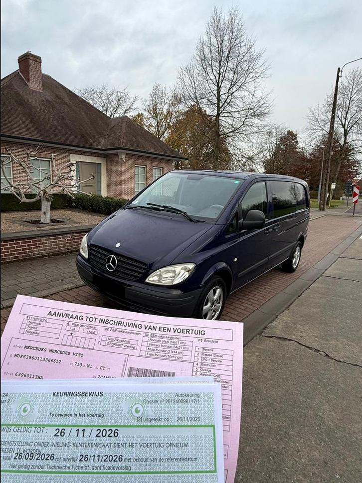 Mercedes Vito Lichte Vracht Met Keuring Voor Verkoop, Auto's, Mercedes-Benz, Particulier, Vito, Boordcomputer, Handgeschakeld