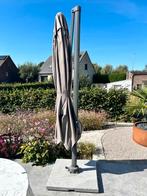 Platinum casual living zweefparasol - 3 x 3 m - grijs, Tuin en Terras, Ophalen, Gebruikt, Zweefparasol, 3 tot 4 meter