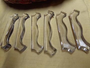 Lot de 6 porte-couteaux - cristal