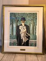 Le bouquet tout van kunstenaar René Magritte., Antiquités & Art, Art | Peinture | Classique, Envoi