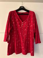 Paprika rode T-shirt met pluimpjes, Kleding | Dames, Grote Maten, Zo goed als nieuw, Paprika, Rood, Shirt of Top