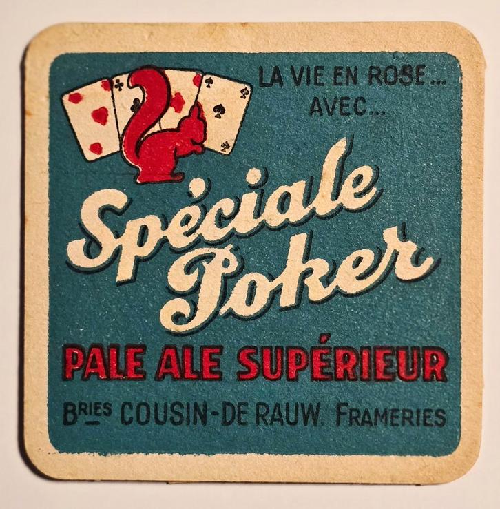 Spéciale Poker sous-bock bierviltje bierdeckel coaster, Collections, Marques de bière, Sous-bock, Enlèvement ou Envoi