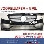 C205 A205 C63 AMG VOORBUMPER + GRIL ZWART Mercedes C Klasse