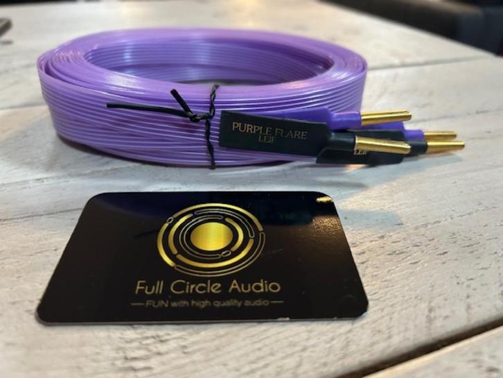NORDOST PURPLE FLARE LEIF 2x4m, Audio, Tv en Foto, Audiokabels en Televisiekabels, Zo goed als nieuw, Luidsprekerkabel, 2 tot 5 meter