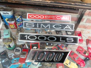 Simca 1000 logo embleem beschikbaar voor biedingen