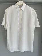 Damesblouse met broderie / 48, Enlèvement ou Envoi, Comme neuf, Chemisier ou Tunique, Blanc