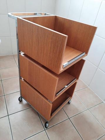 Desserte à roulettes pour salle de bain ou bureau, Enlèvement ou Envoi, Comme neuf