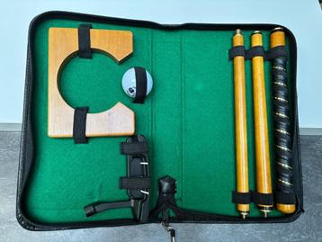 Vintage Mini Golf Bureauset – Tropisch Hout – Uniek Erfstuk! beschikbaar voor biedingen