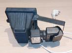 Halogeen verstraler met lamp en bewegingssensor, Halogeen, Gebruikt, Metaal of Aluminium, Ophalen of Verzenden