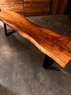 Houtenbank, Huis en Inrichting, Tafels | Salontafels, Ophalen, Zo goed als nieuw