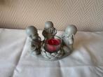 ‍️ Bougeoir zen en pierre – 3 petits bouddhas – 15 cm, Ophalen, Kaars