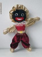 Authentieke vintage etalage zwarte Piet pop - 40cm, goud, Verzenden