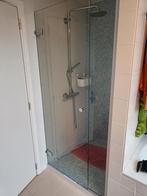 Glazen douchedeur, Ophalen, Zo goed als nieuw, Chroom, Overige typen